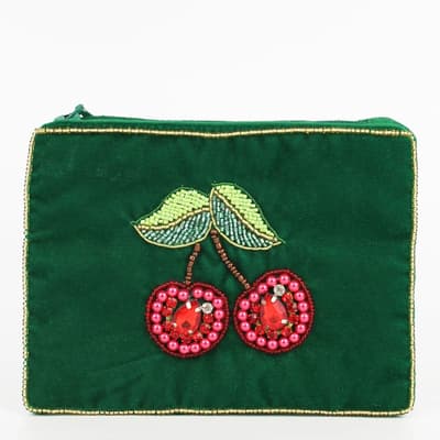Vintage Red Cherry Coin Purse