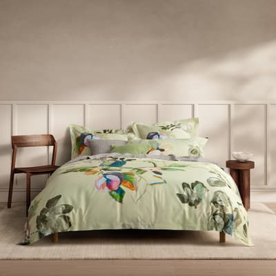 Dallery Double Quilt Cover Set, Celery