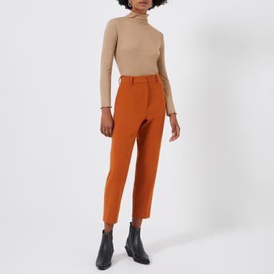 Brown Buntie Whisper Straight Trousers