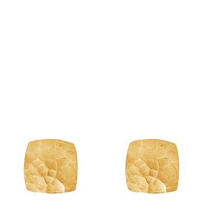 Gold Small Flat Square Nomad Studs