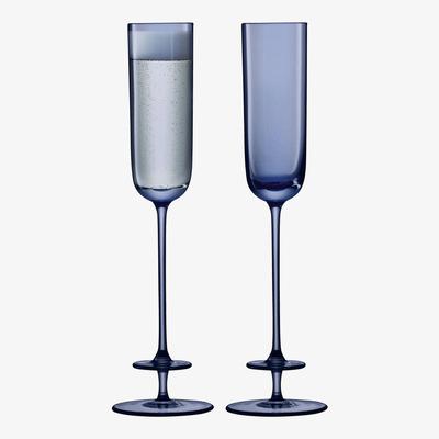 Set of 2 Champagne Theatre Champagne Flute 130ml Midnight Blue