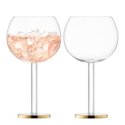 Set of 2 Luca Balloon Glass 560ml Gold