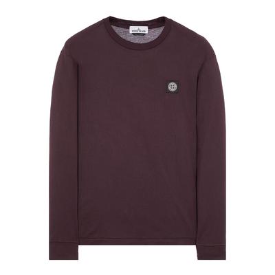 Dark Red Long Sleeve Cotton T-Shirt