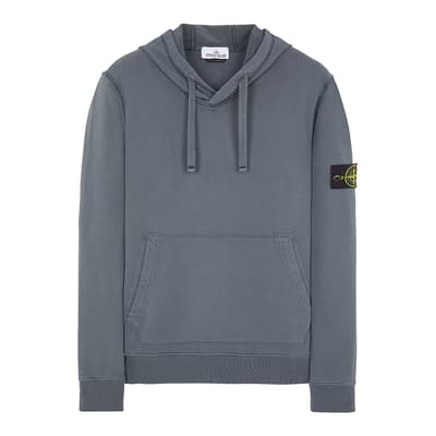 Dark Grey Hooded Fleece Sweatshirt