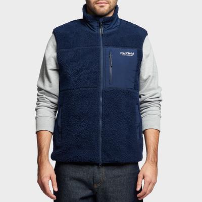 Navy P Bear Outdoor Borg Gilet