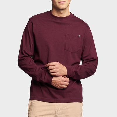 Burgundy Chest Pocket T-Shirt