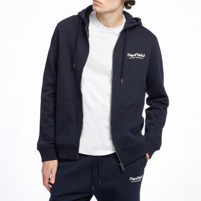 Navy Hudson Script Hoodie