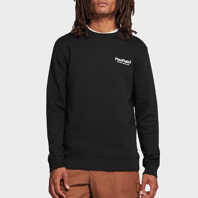 Black Hudson Script Sweatshirt