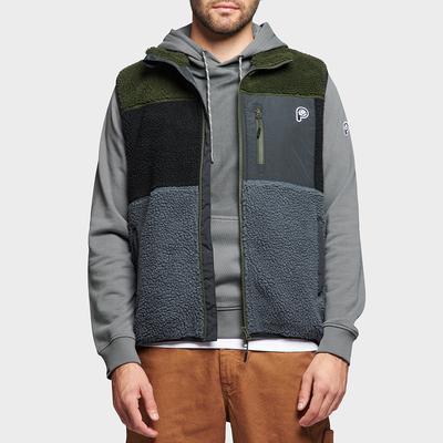 Grey P Bear Colour Block Gilet