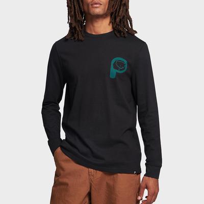 Black P Bear Trail Back Graphic T-Shirt