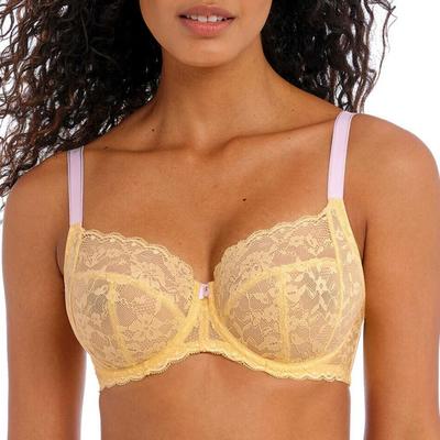 Yellow Offbeat Uw Side Support Bra