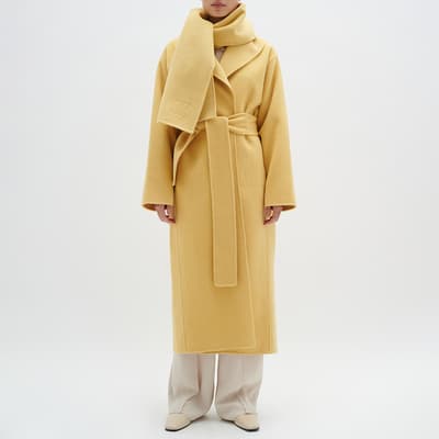 Yellow Milla Wool Blend Coat