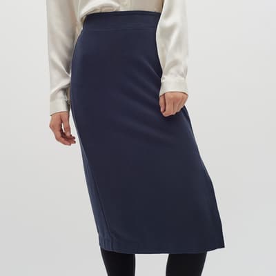 Navy Arono Long Skirt