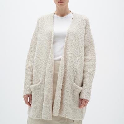 Beige Rocco Wool Blend Cardigan