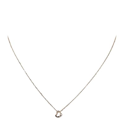 Gold Tiffany & Co Open Heart Necklace