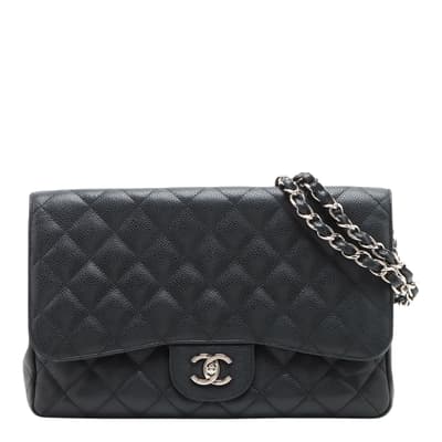 Black Chanel Jumbo Shoulder Bag
