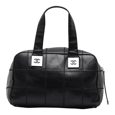 Black Chanel Chocolate Bar Handbag