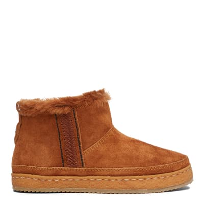 Tan Alpine Suede Ankle Boots