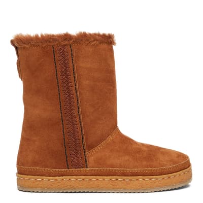 Tan Austra Suede Ankle Boots