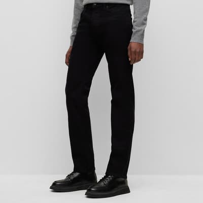 Black Maine3 Straight Jeans