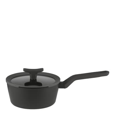 LEO 18cm Saucepan w/lid - BLACK