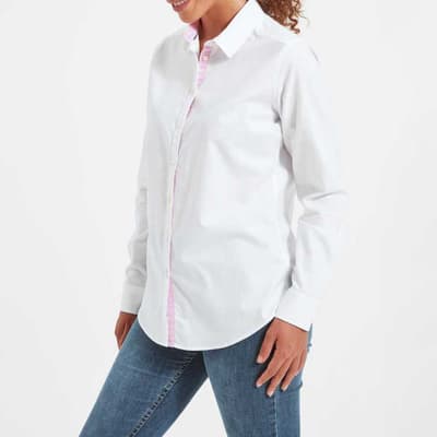White Cley Soft Cotton Oxford Shirt