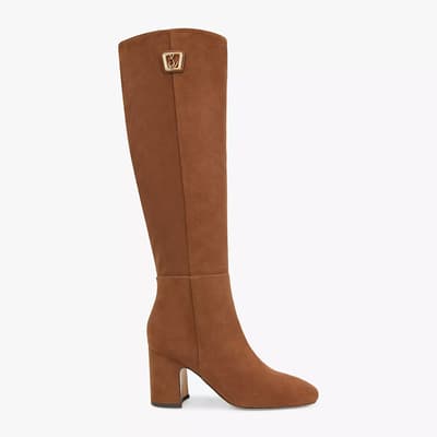 Brown Faren Suede Leather Long Boot
