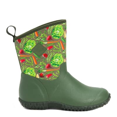 Women's Green Floral Muckster II Short Boots