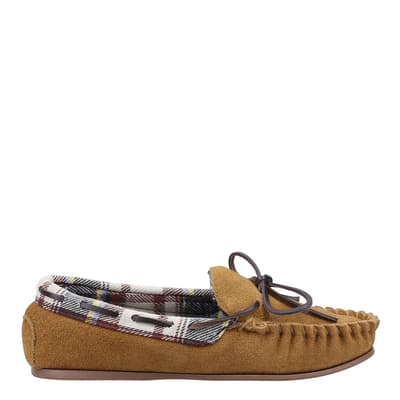 Tan Chatsworth Suede Slippers