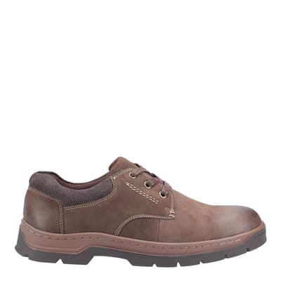 Brown Thickwood Burnished Leather Casual Shoes