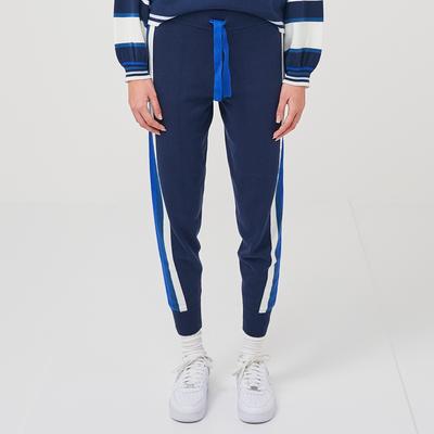 Navy Sporty Cotton Blend Jogger