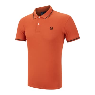 Orange Sergio Tacchini Cotton Polo Shirt