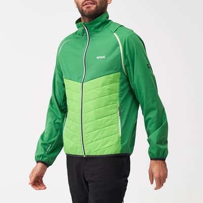 Green Waterproof Steren Hybrid Softshell Jacket