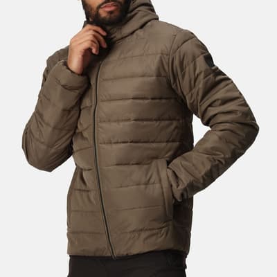 Brown Helfa Insulated Quilted Jacket