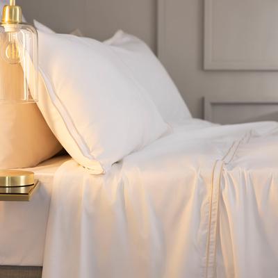 Savoy Double Flat Sheet, Oyster