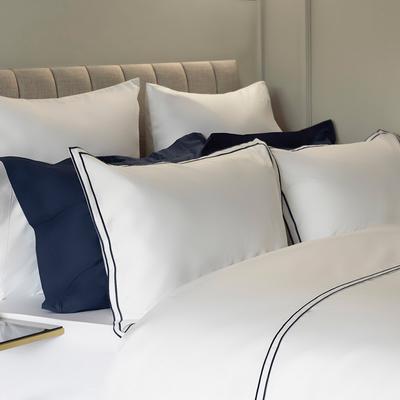 Savoy Oxford Pillowcase, Navy