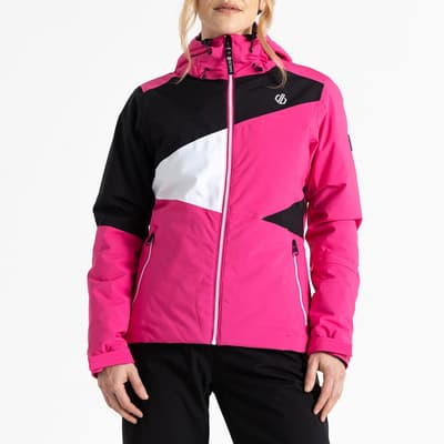 Pink/Black Ice Waterproof Ski Jacket