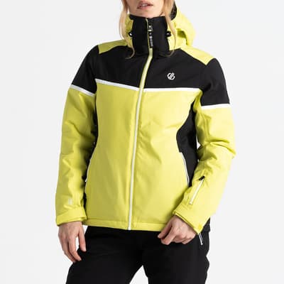 Yellow/Black Carving Waterproof Ski Jacket
