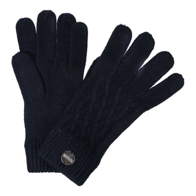 Navy Multimix III Knit Gloves