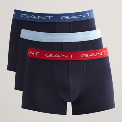 Navy 3 Pack Cotton Blend Boxers