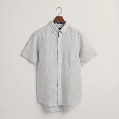 White Striped Linen Shirt