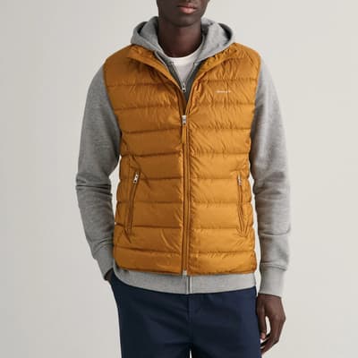 Mustard Lightly Quilted Gilet