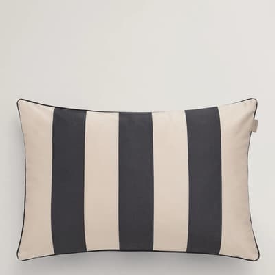 Bold Stripe Cushion, Evening Blue