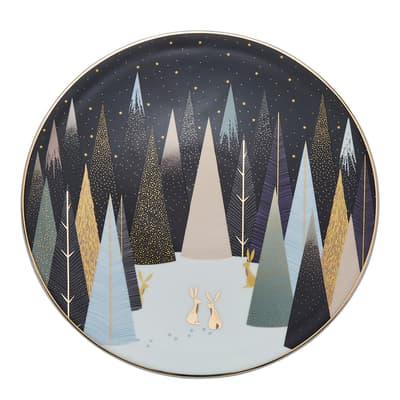 Frosted Pines Rabbit Serving Plate
