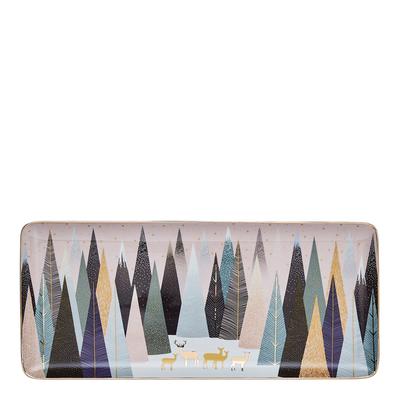 Frosted Pines Deer Sandwich Tray