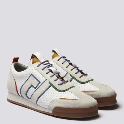 Mens White / Multi Sneaker 51+ Calf Runner