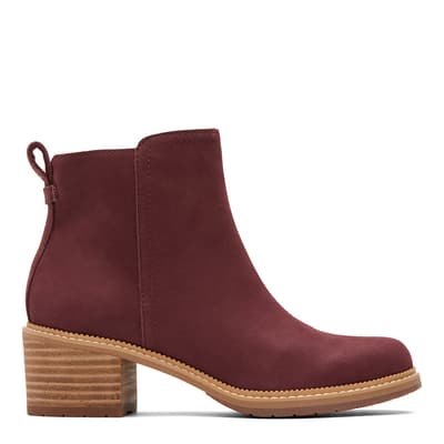 Ladies Red Marina Ankle Boots
