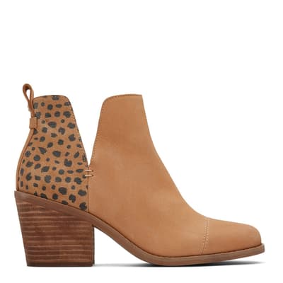 Ladies Brown Everly Cutout Boot
