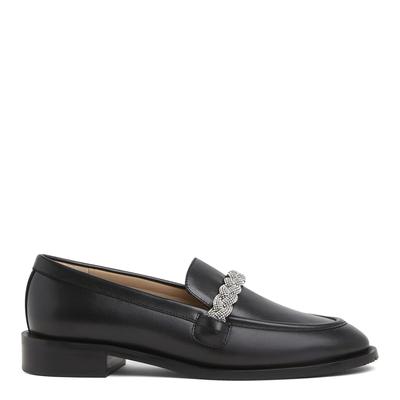 Black Leather Palmer Hi Shine Loafer