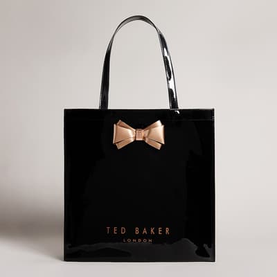 Black Alacon Plain Bow Large Icon Bag